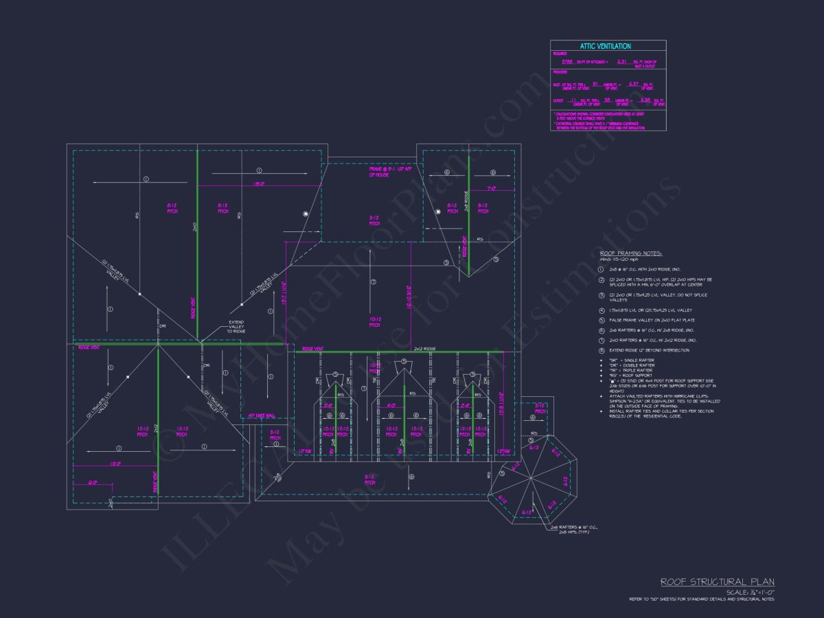 Spacious 2-Story house Plan with 3 Bedrooms and Colonial Design