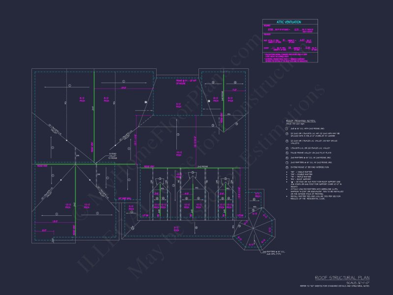 Spacious 2-Story house Plan with 3 Bedrooms and Colonial Design