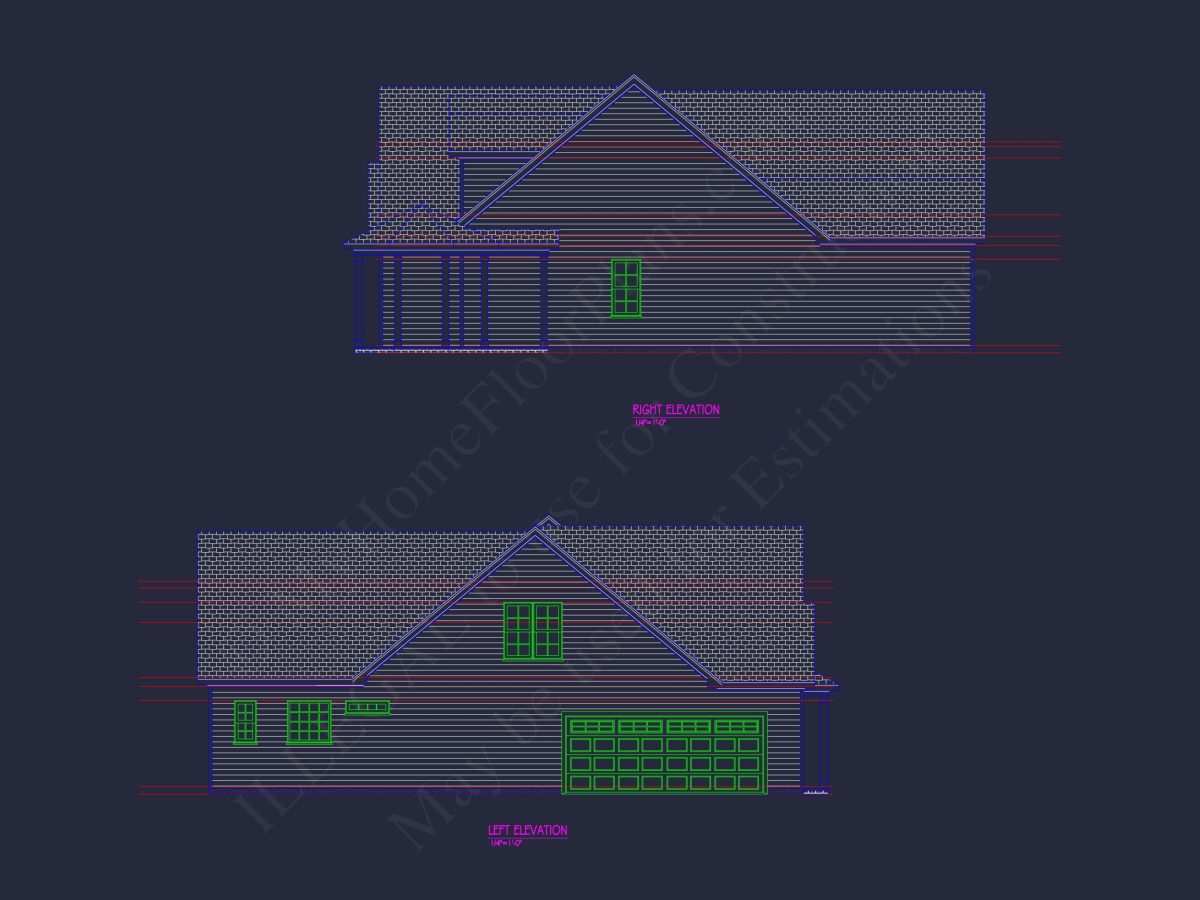 Spacious 2-Story house Plan with 3 Bedrooms and Colonial Design