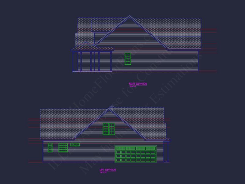Spacious 2-Story house Plan with 3 Bedrooms and Colonial Design