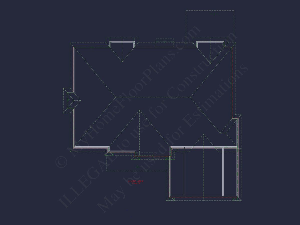 Spacious 2-Story house Plan with 4 Bedrooms, Garage & CAD Designs