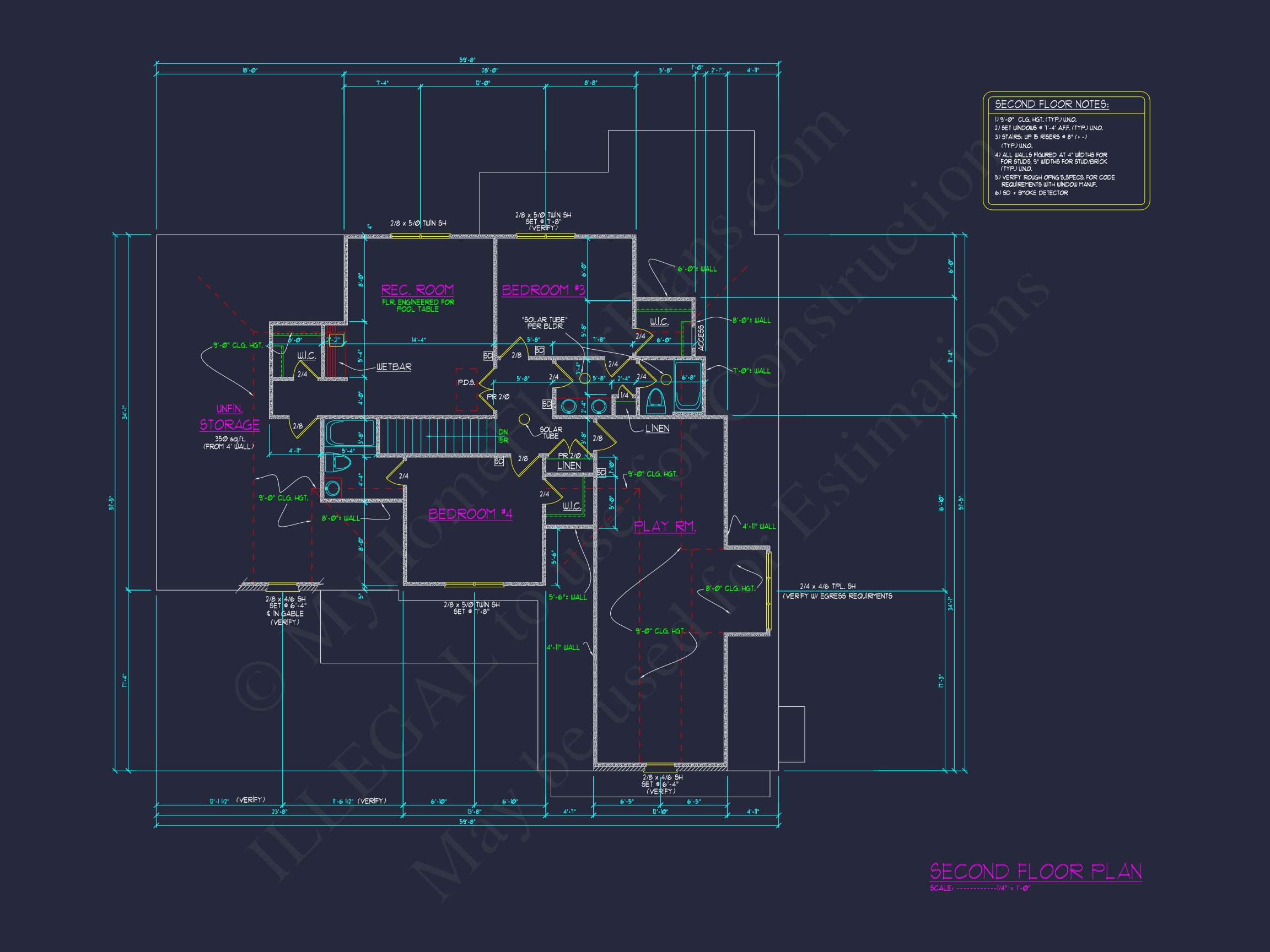 Spacious 2-Story house Plan with CAD Blueprint & Designs