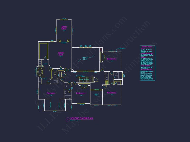 Spacious 2-Story house Plan with CAD Designs and 4 Elevations