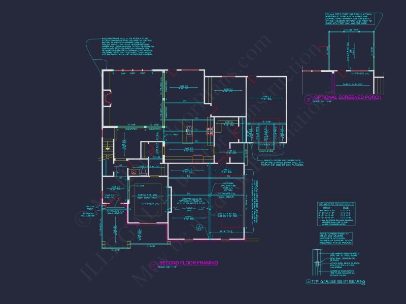 Spacious 2-Story house Plan with CAD Designs and Blueprints
