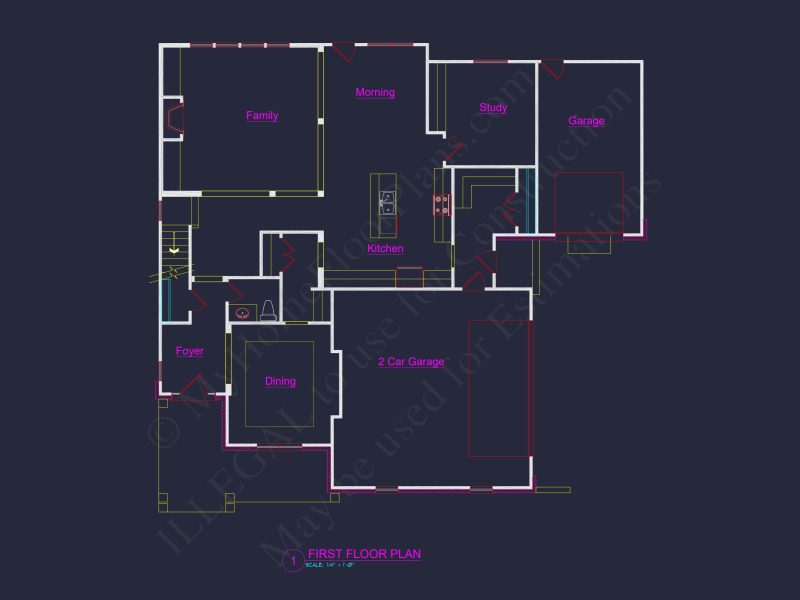Spacious 2-Story house Plan with CAD Designs and Blueprints