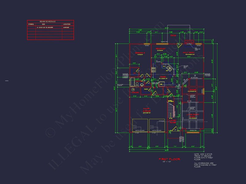Spacious 2-Story house Plan with CAD Designs and Floor Blueprints