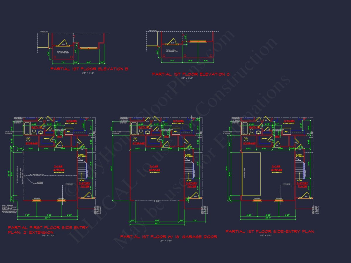Spacious 2-Story house Plan with CAD Designs and Floor Blueprints