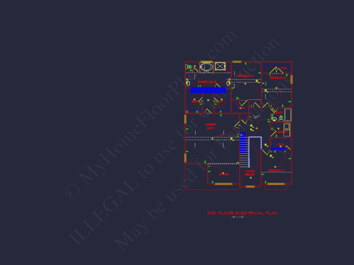 Spacious 2-Story house Plan with CAD Designs and Floor Blueprints