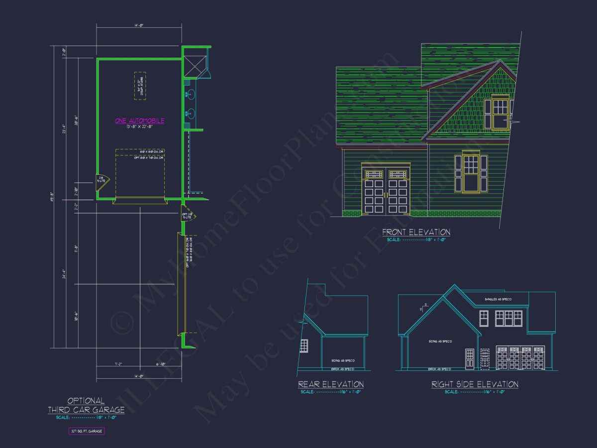 Spacious 2-Story house Plan with Custom Features and CAD Designs