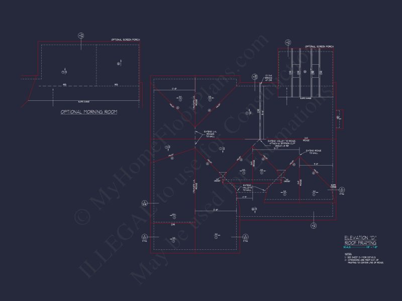 Spacious 2-Story house Plan with Custom Features and CAD Designs