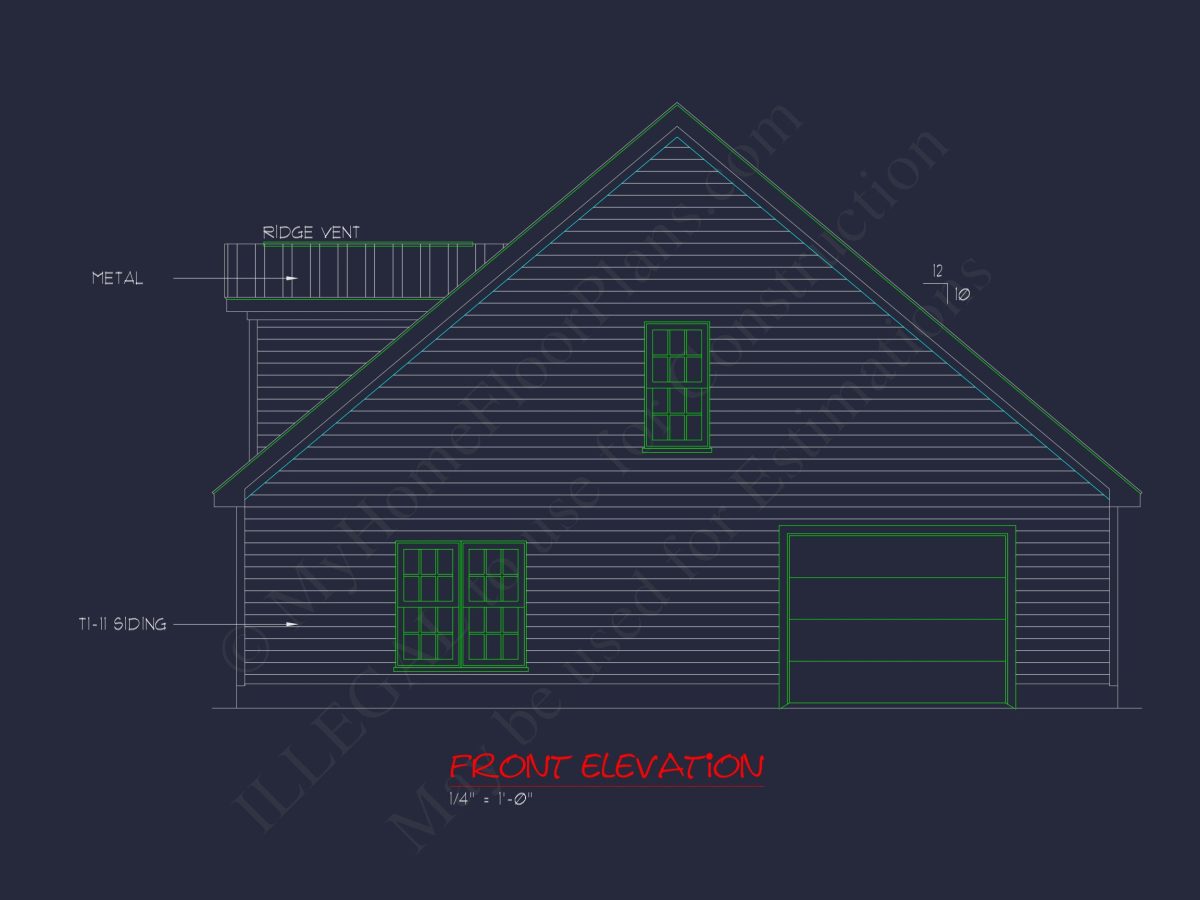 Spacious 2-Story house Plan with Great Room & CAD Blueprint
