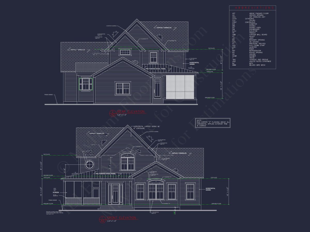 Spacious 2-Story house Plan with Modern Architectural Designs