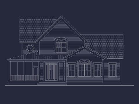 Spacious 2-Story house Plan with Modern Architectural Designs