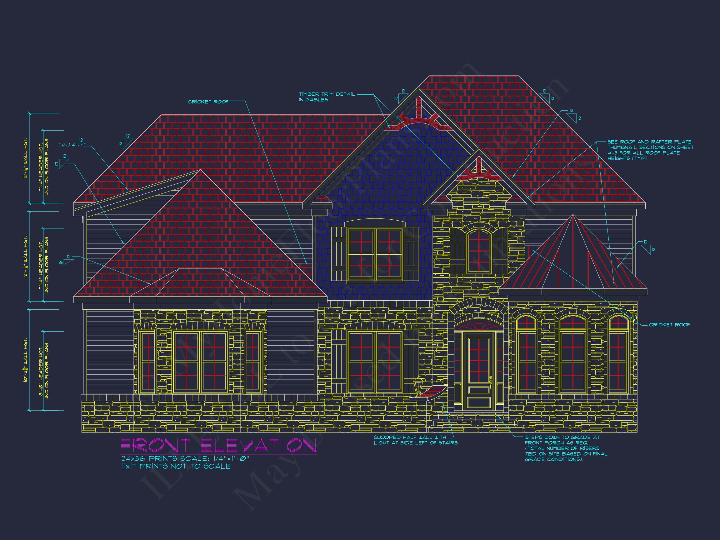 Spacious 2.5-Story Home Floor Plan with Modern CAD Designs