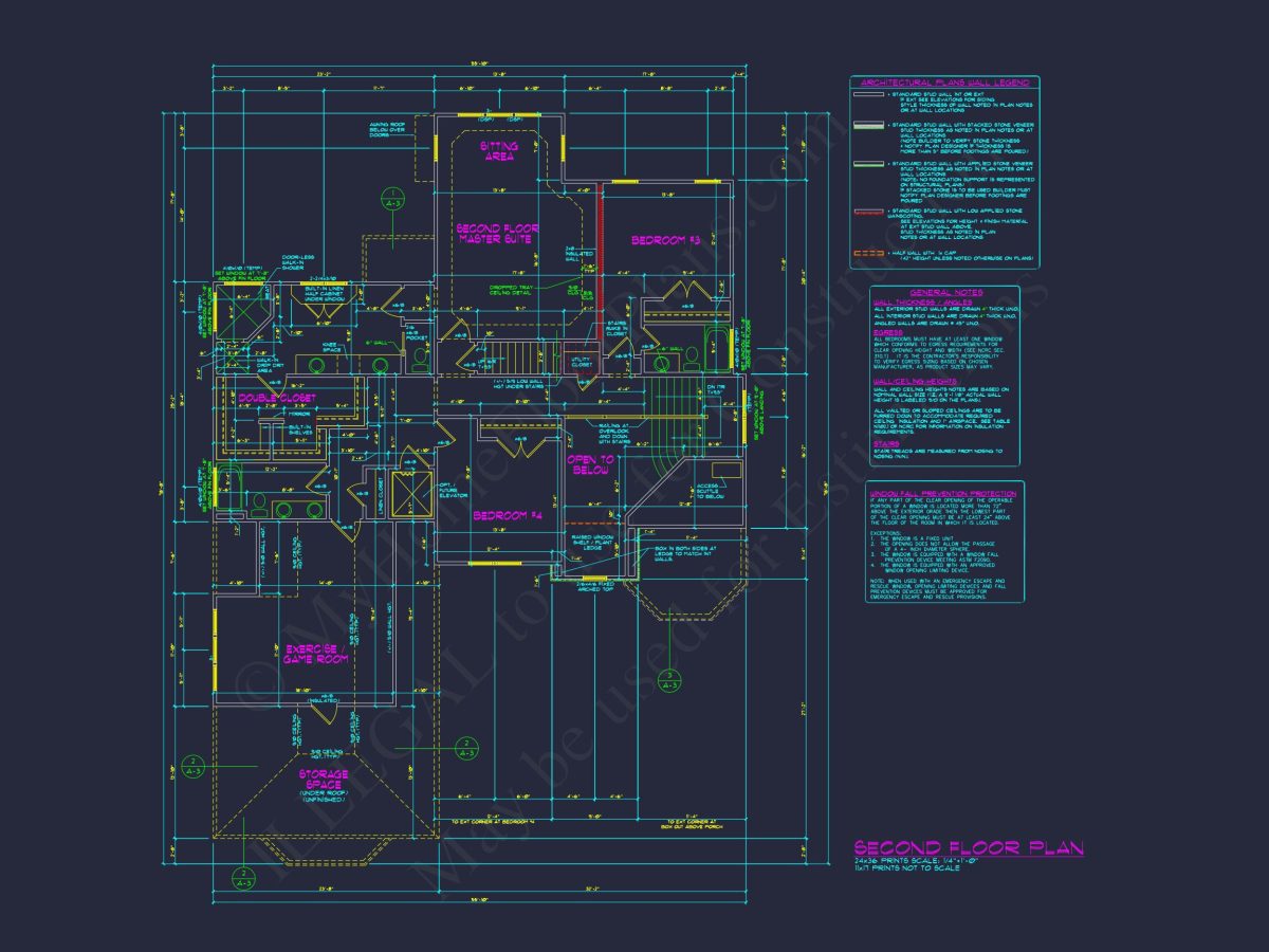 Spacious 2.5-Story house Floor Plan with Modern CAD Designs