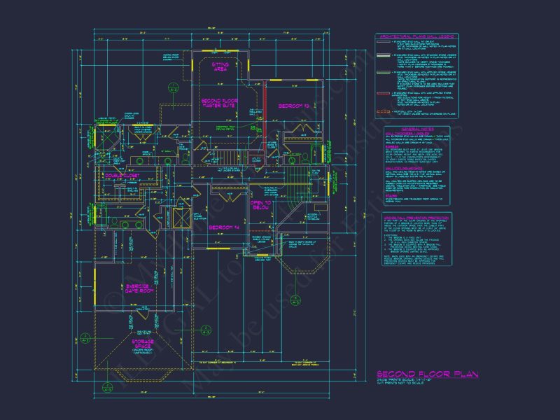Spacious 2.5-Story house Floor Plan with Modern CAD Designs