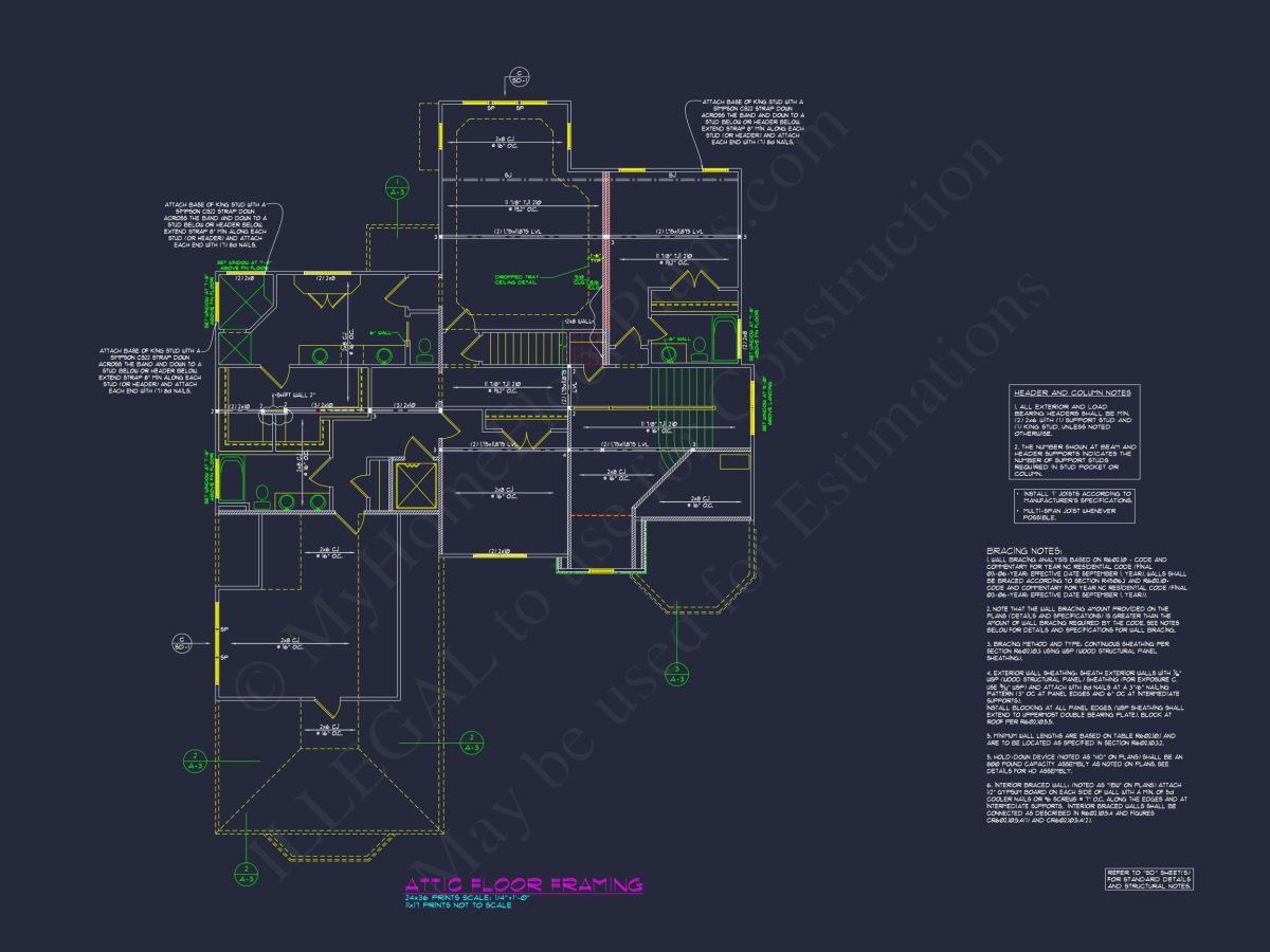 Spacious 2.5-Story house Floor Plan with Modern CAD Designs