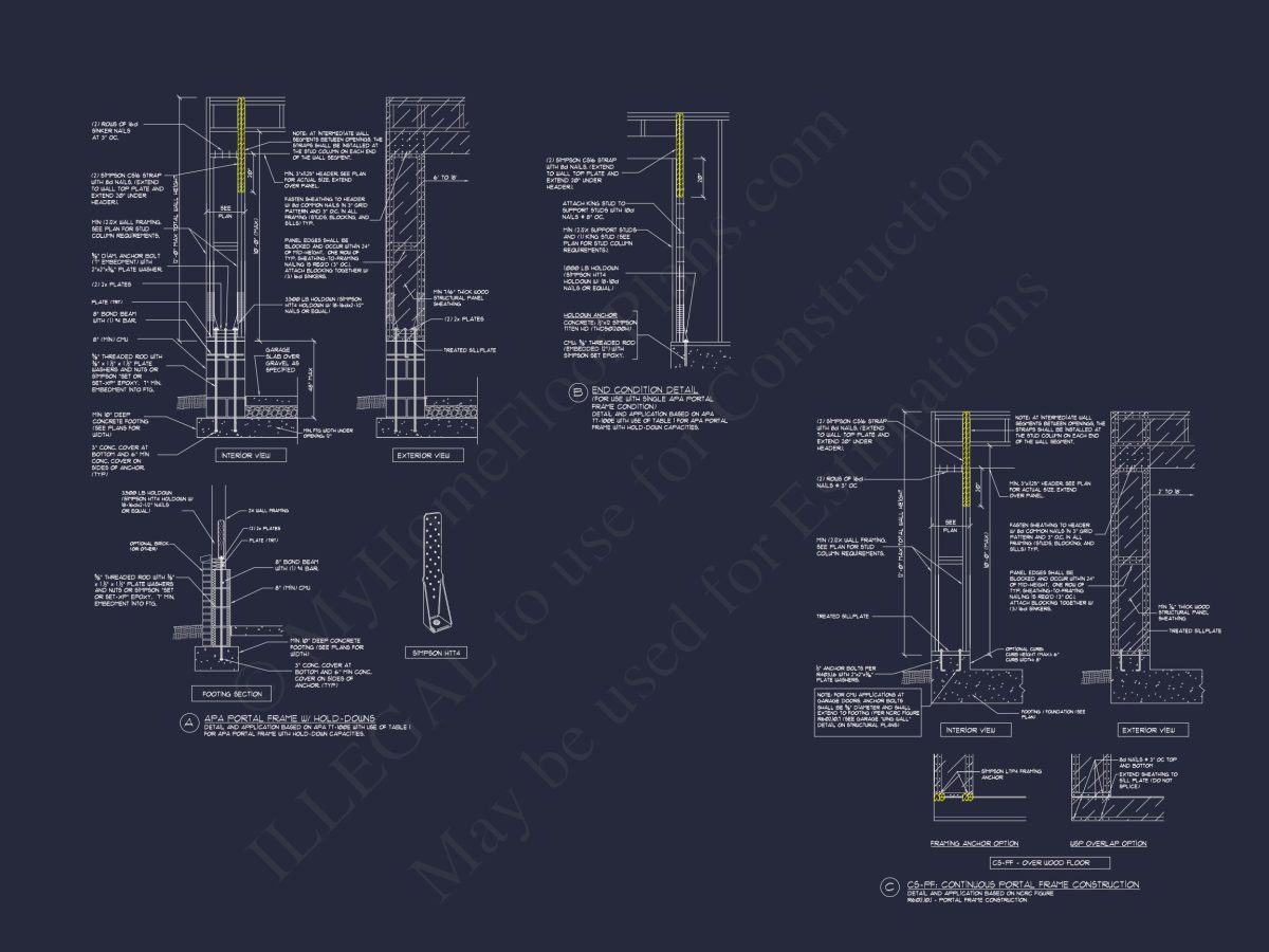 Spacious 2.5-Story house Floor Plan with Modern CAD Designs