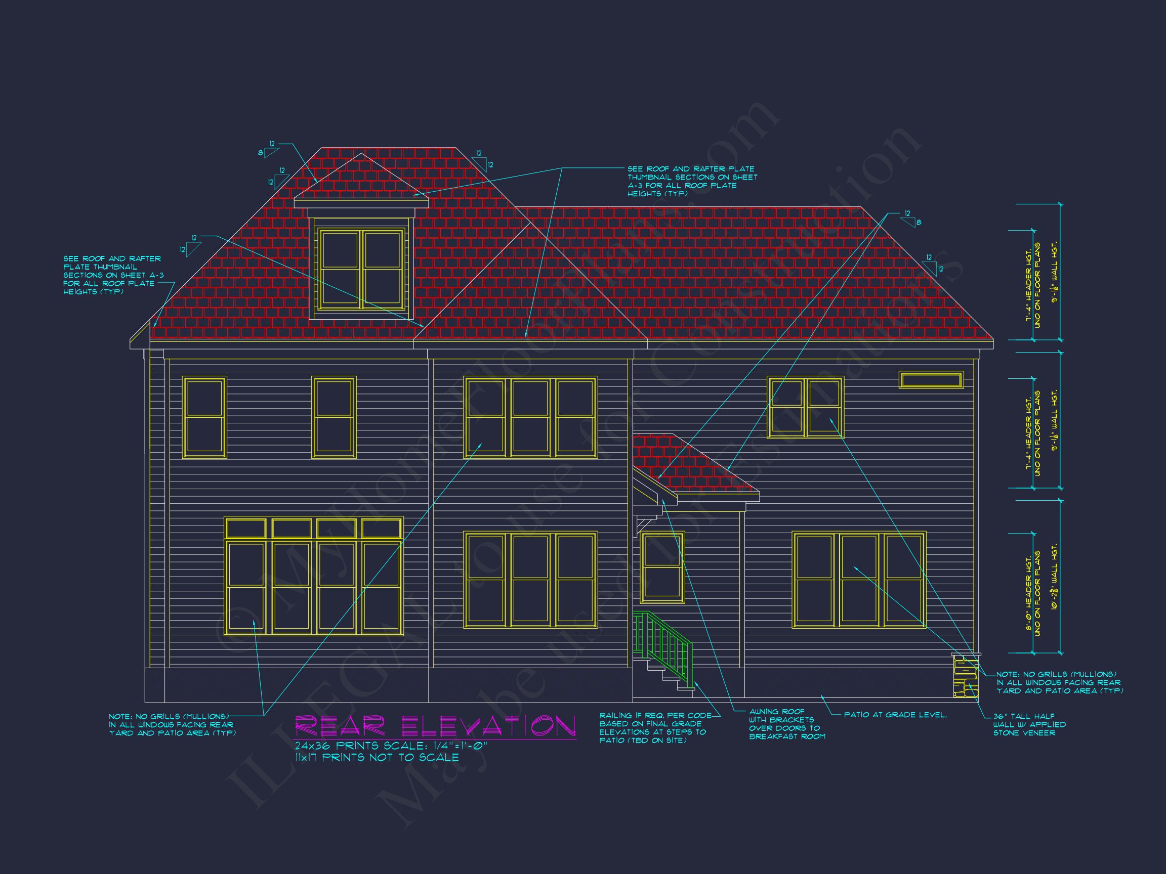 Spacious 2.5-Story Home Floor Plan with Modern CAD Designs