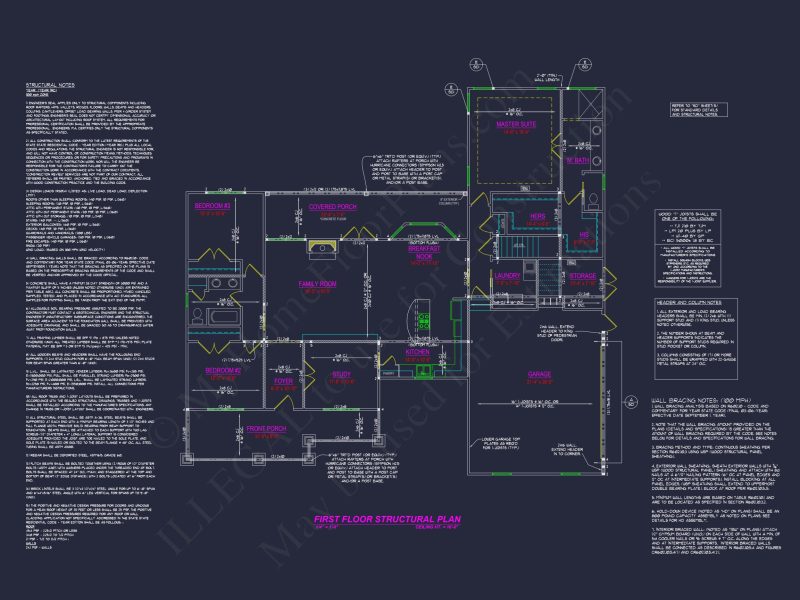 Spacious 3-Bedroom house Plan with Blueprint and CAD Designs