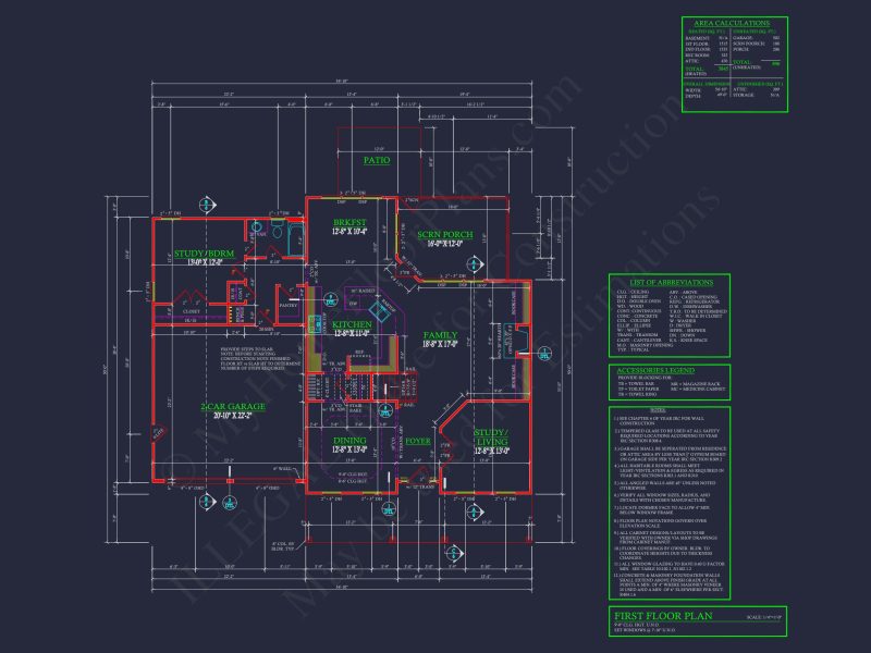 Spacious 3-Story house Plan with 4 Bedrooms and CAD Designs