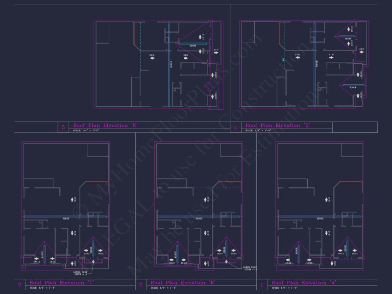 Spacious 3-Story house Plan with CAD Blueprints and Designs