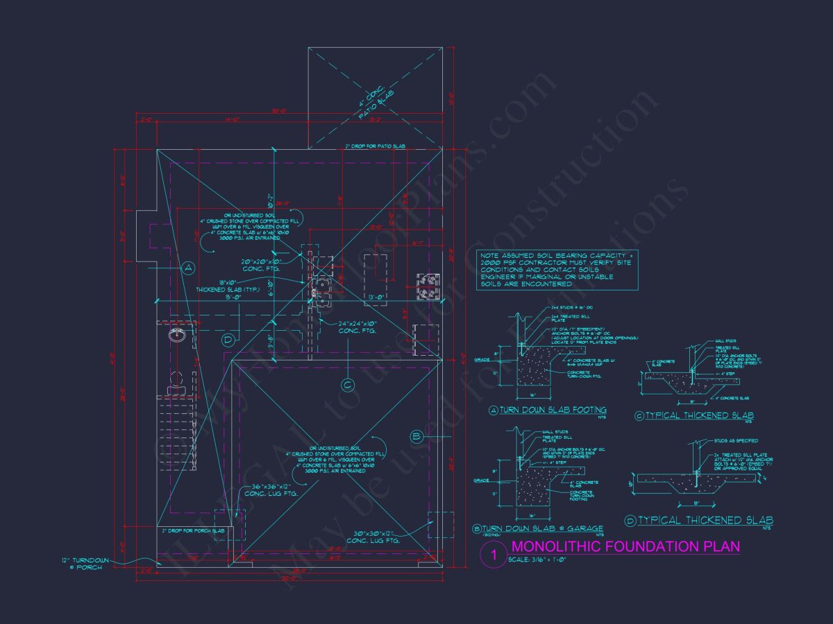 Spacious 4-Bedroom house Plan - 2 Stories, CAD Blueprint Design