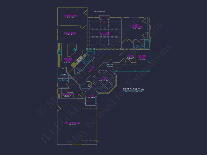 Spacious 4-Bedroom house Plan with 2-Story Traditional Design