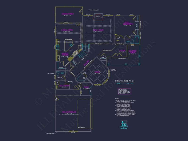 Spacious 4-Bedroom house Plan with 2-Story Traditional Design