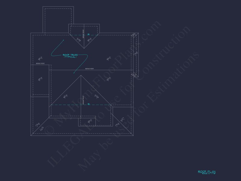 Spacious 4-Bedroom house Plan with Blueprint and CAD Designs