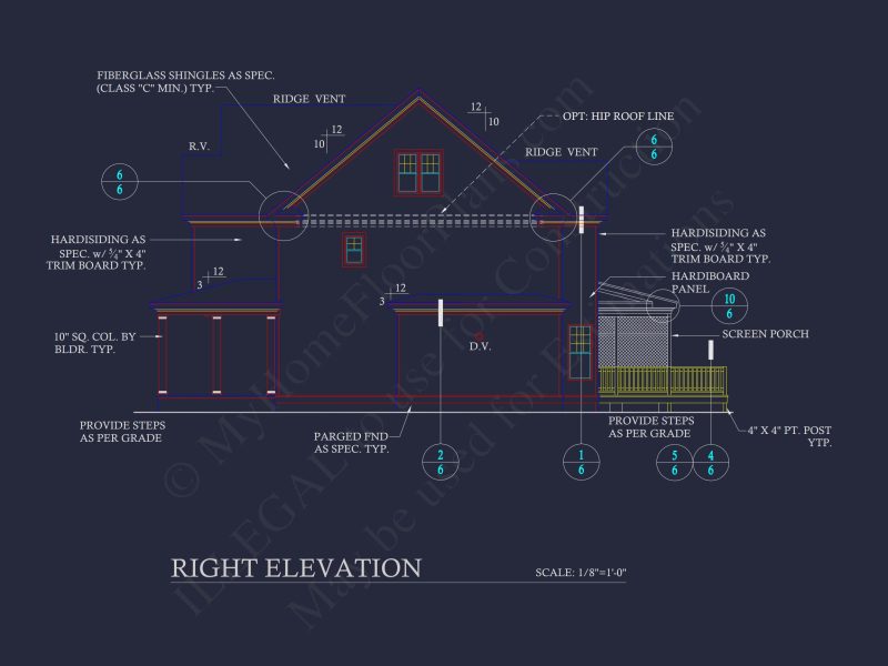 Spacious 4-Bedroom house Plan with Blueprint and CAD Designs