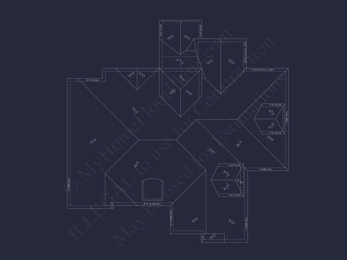 Spacious 4-Bedroom house Plan with CAD Designs & Blueprint