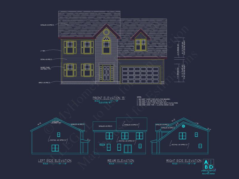 Spacious 4-Bedroom house Plan with CAD Designs and Blueprint