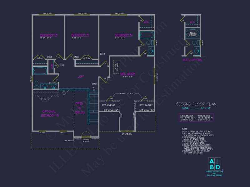 Spacious 4-Bedroom house Plan with CAD Designs and Blueprint