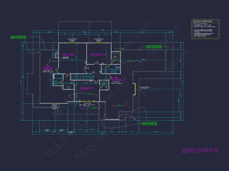 Spacious 4-Bedroom house Plan with Floor Plans and CAD Designs