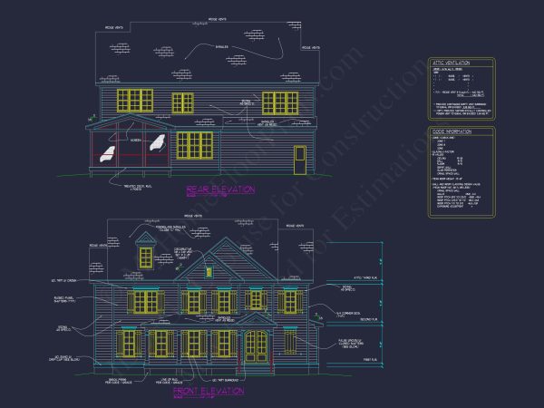 Spacious 4-Bedroom house Plan with Stunning Blueprint Designs
