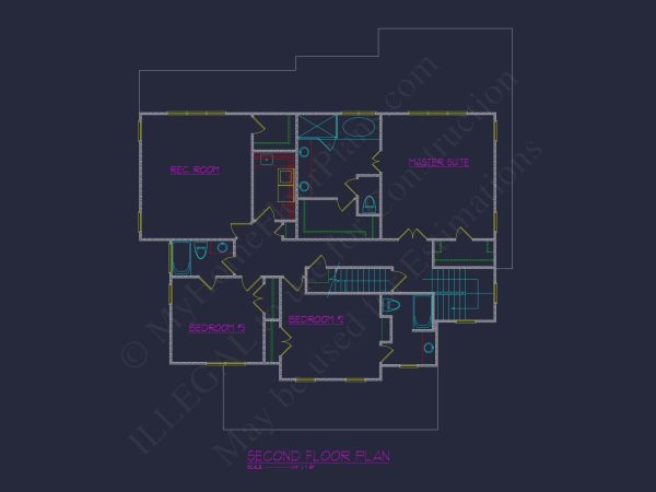 Spacious 4-Bedroom house Plan with Stunning Blueprint Designs
