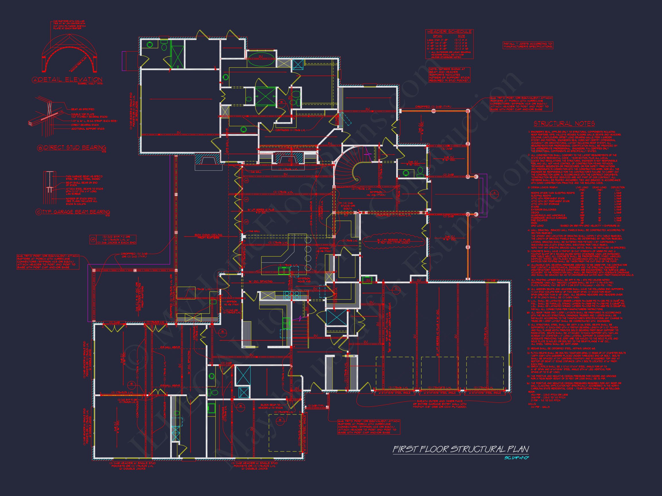 Spacious 5-Bedroom house Floor Plan with Detailed CAD Designs