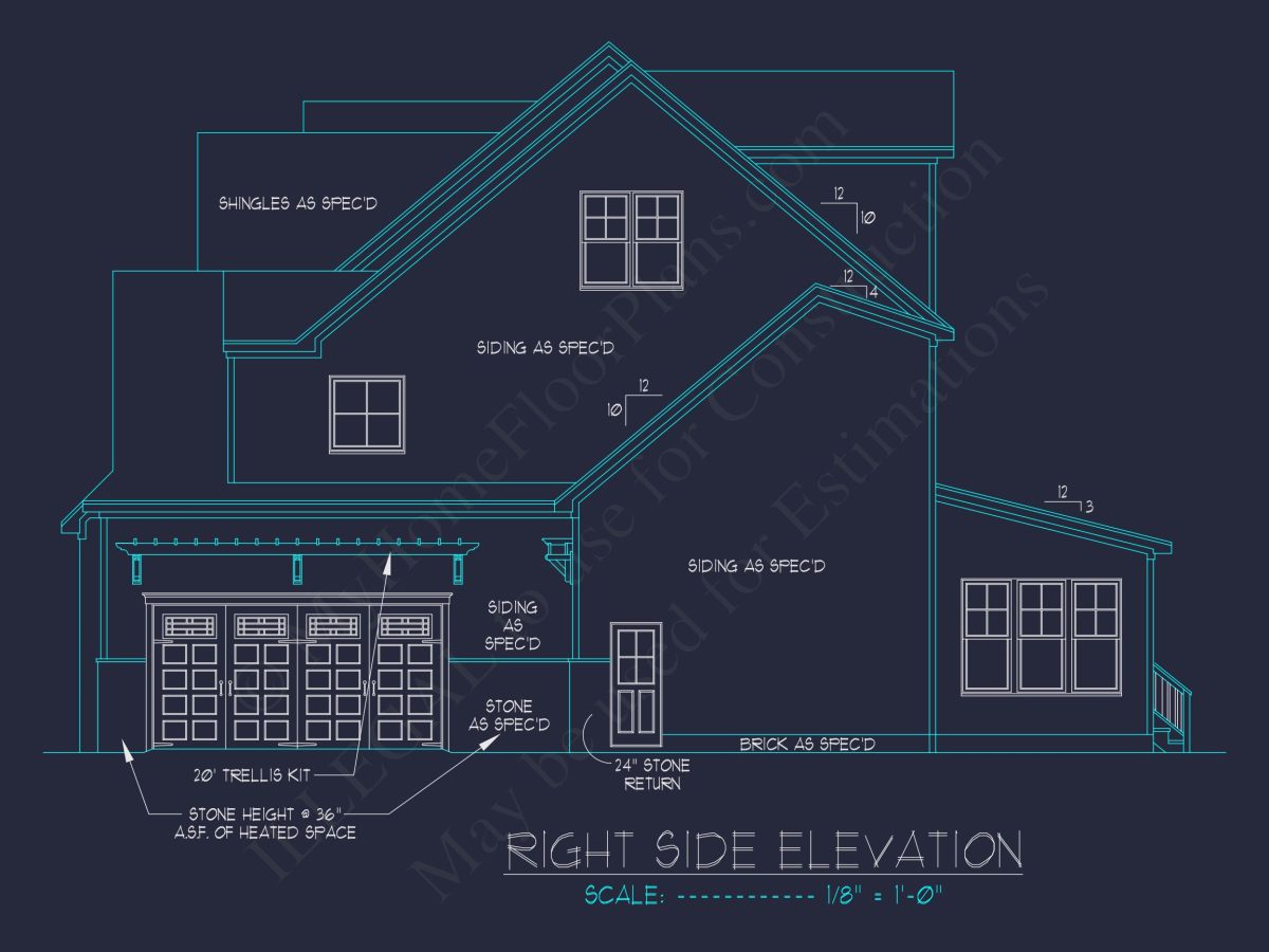 Spacious 5-Bedroom house Plan with CAD Designs and Blueprints