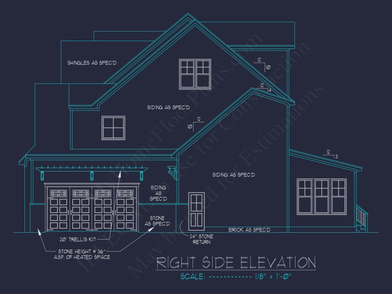 Spacious 5-Bedroom house Plan with CAD Designs and Blueprints
