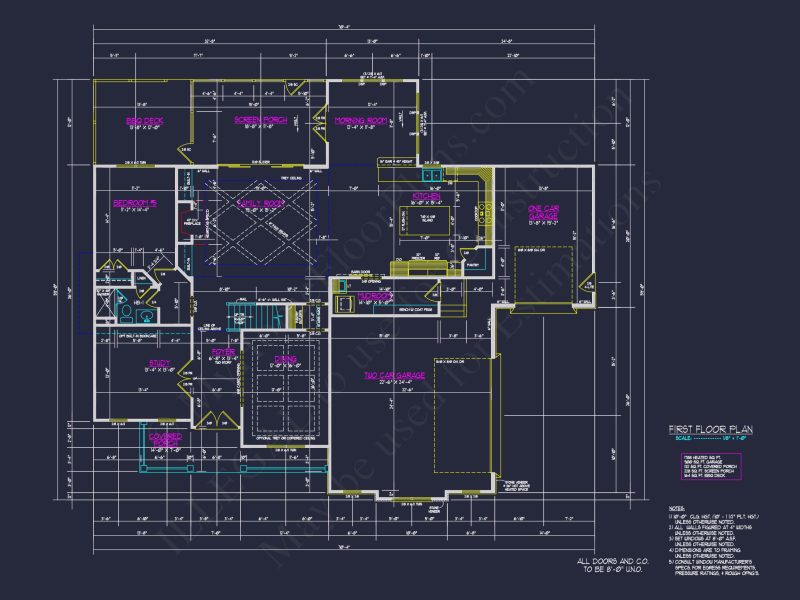 Spacious 5-Bedroom house Plan with CAD Designs and Blueprints