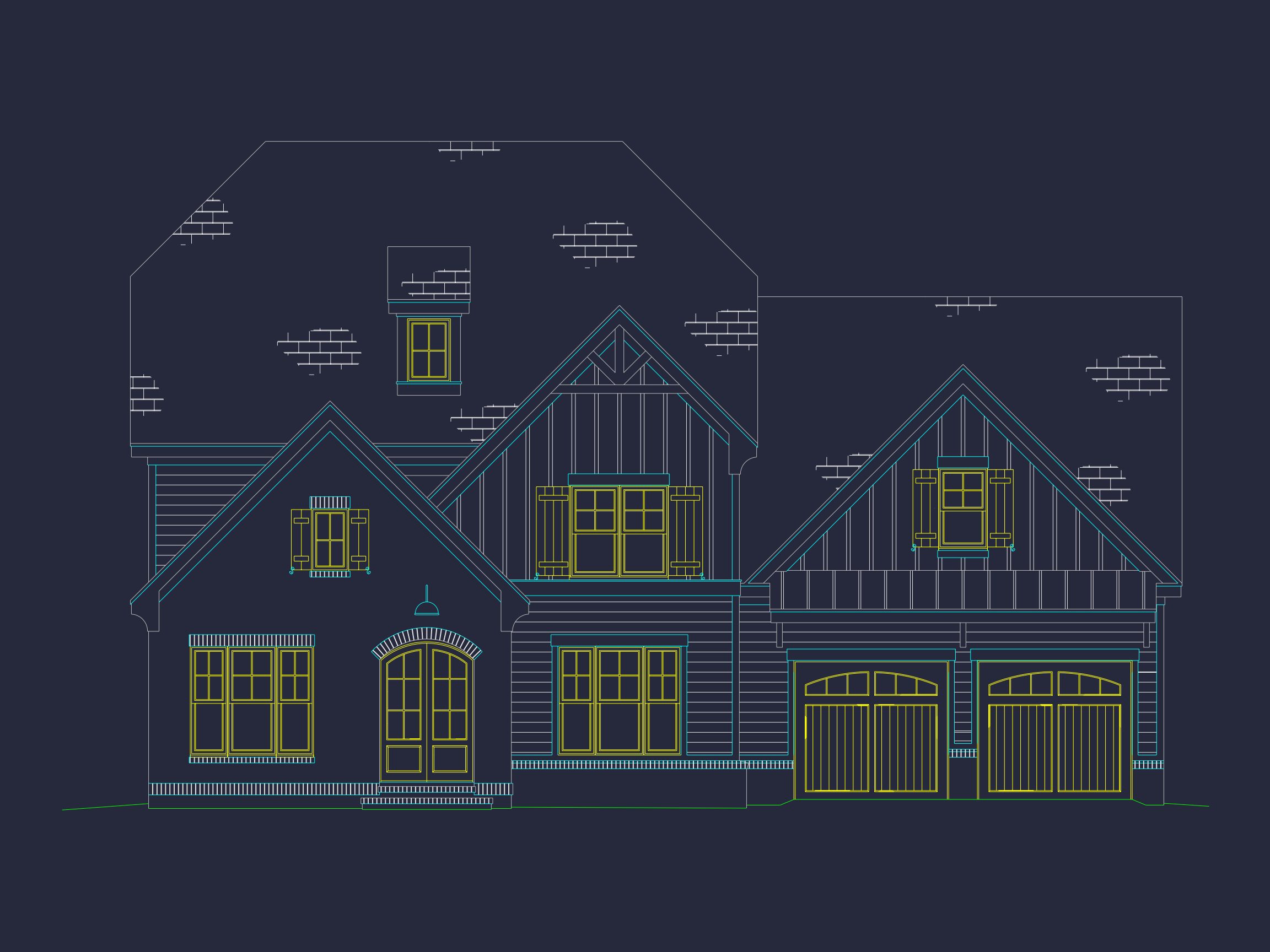 Spacious 5-Bedroom house Plan with Detailed CAD Designs