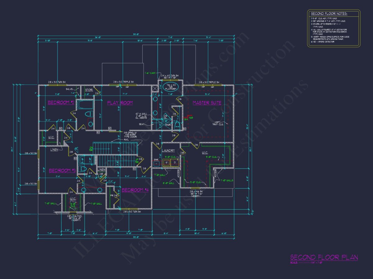 Spacious 5-Bedroom house Plan with Detailed CAD Designs