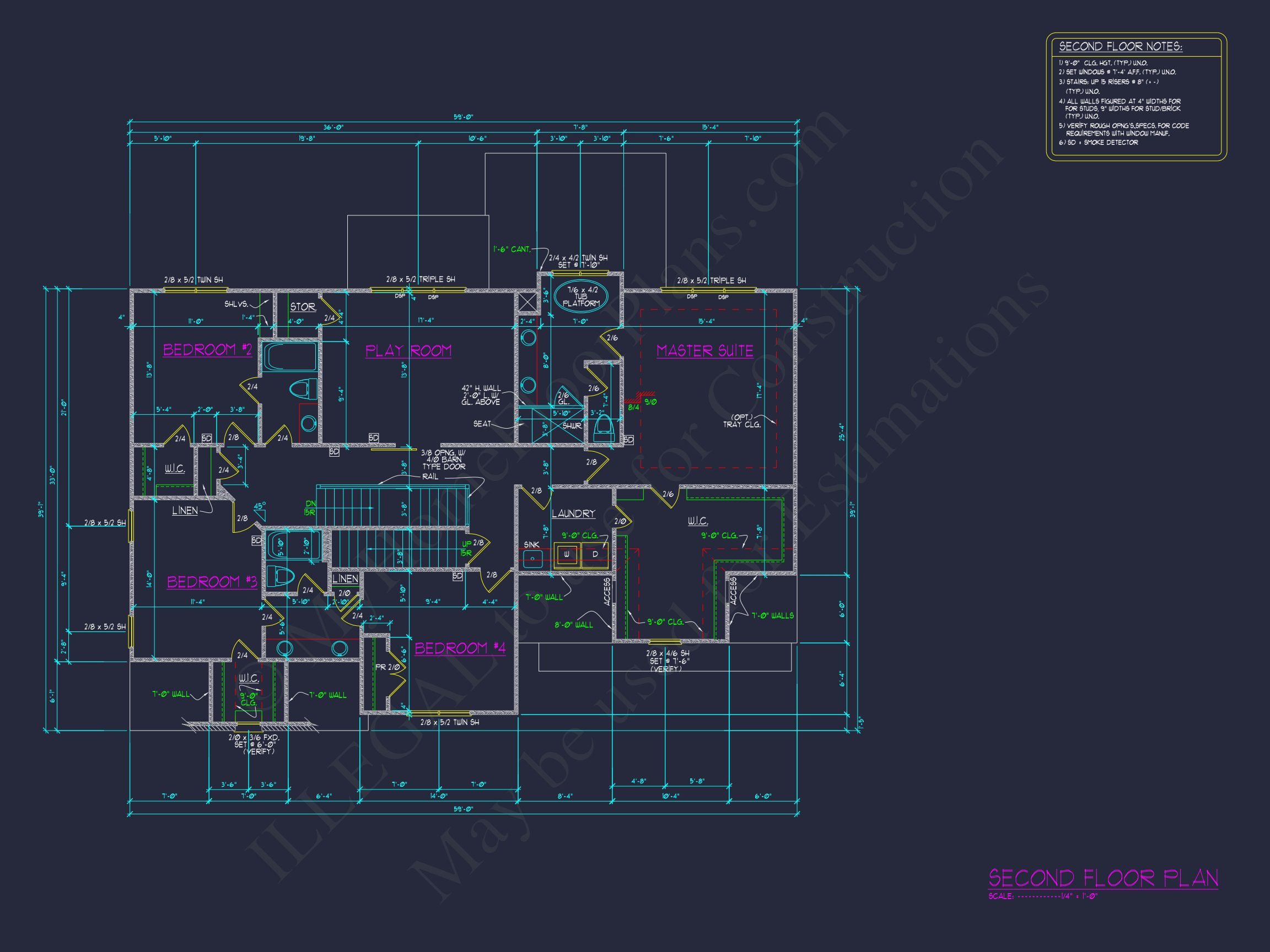 Spacious 5-Bedroom house Plan with Detailed CAD Designs