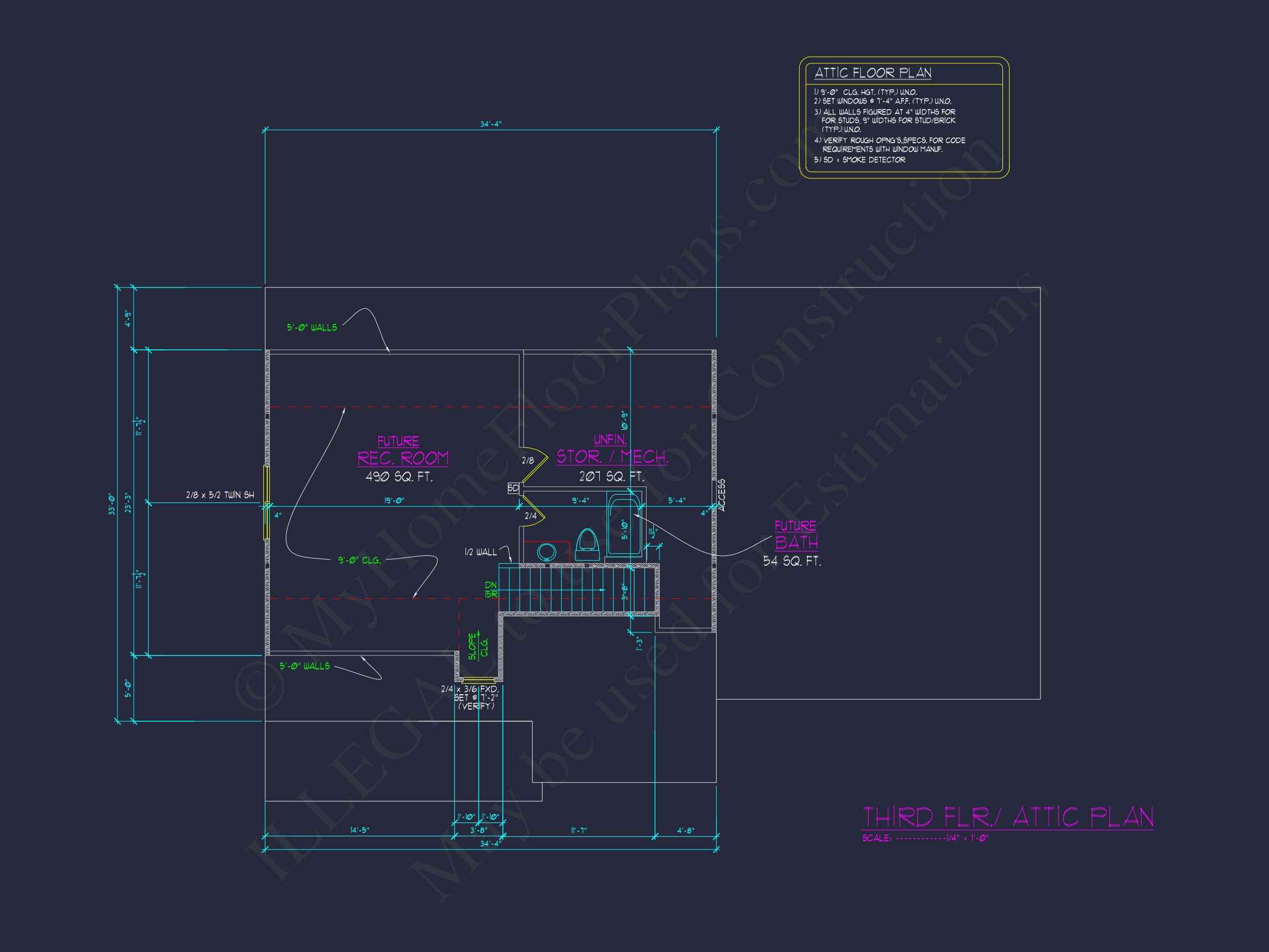 Spacious 5-Bedroom house Plan with Detailed CAD Designs