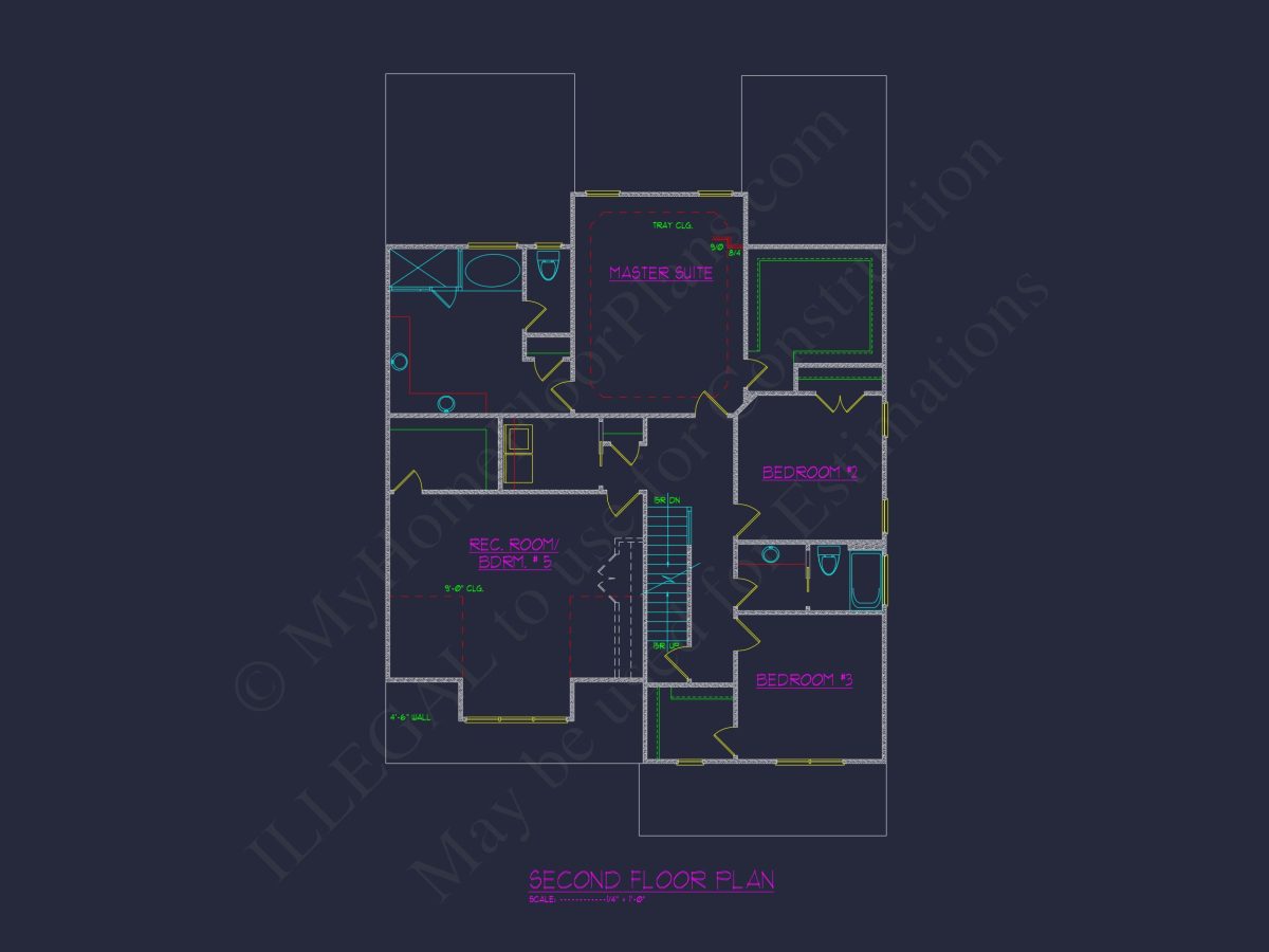 Spacious 5-Bedroom house Plan with Modern Floor Designs