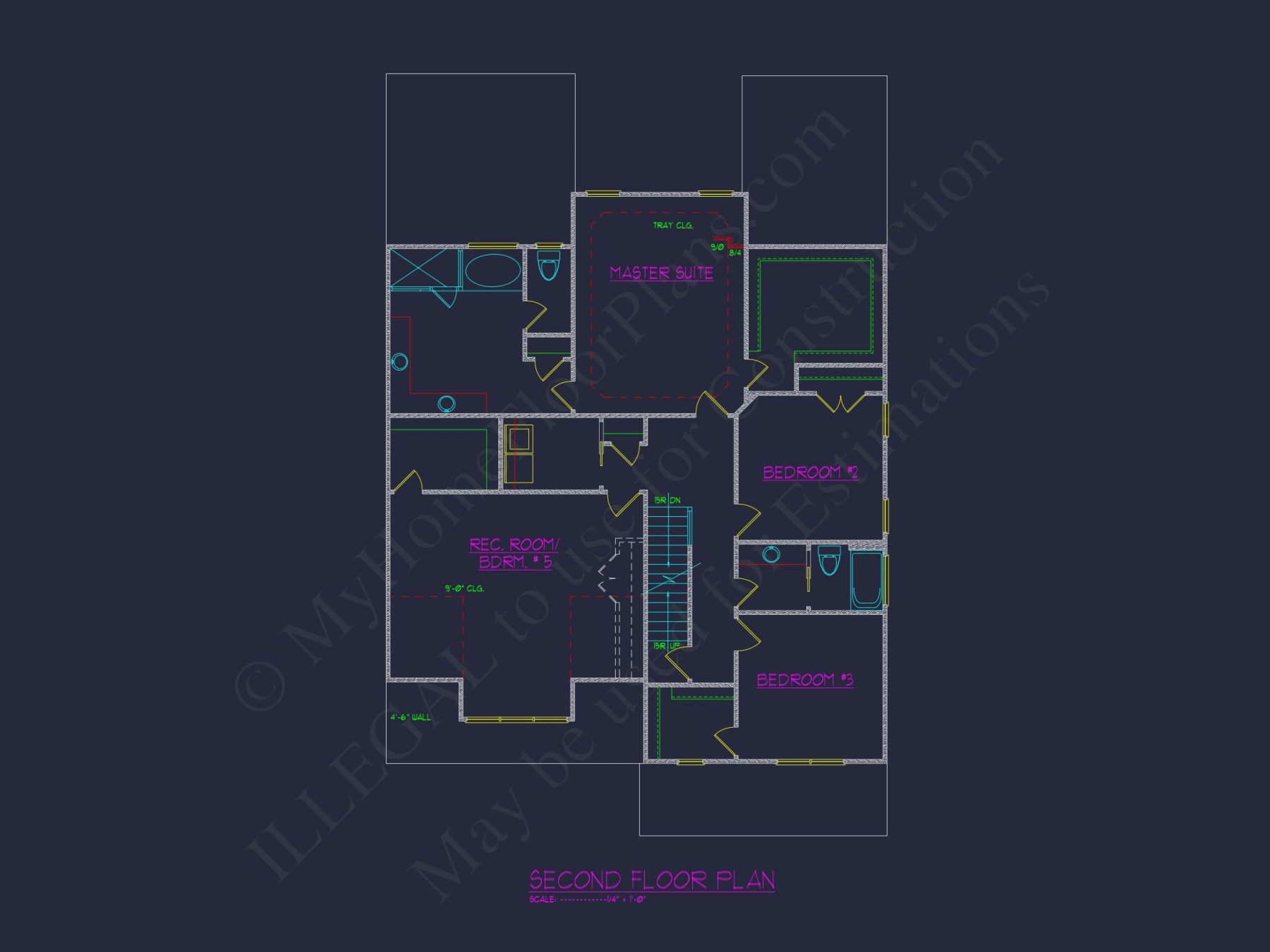 Spacious 5-Bedroom house Plan with Modern Floor Designs