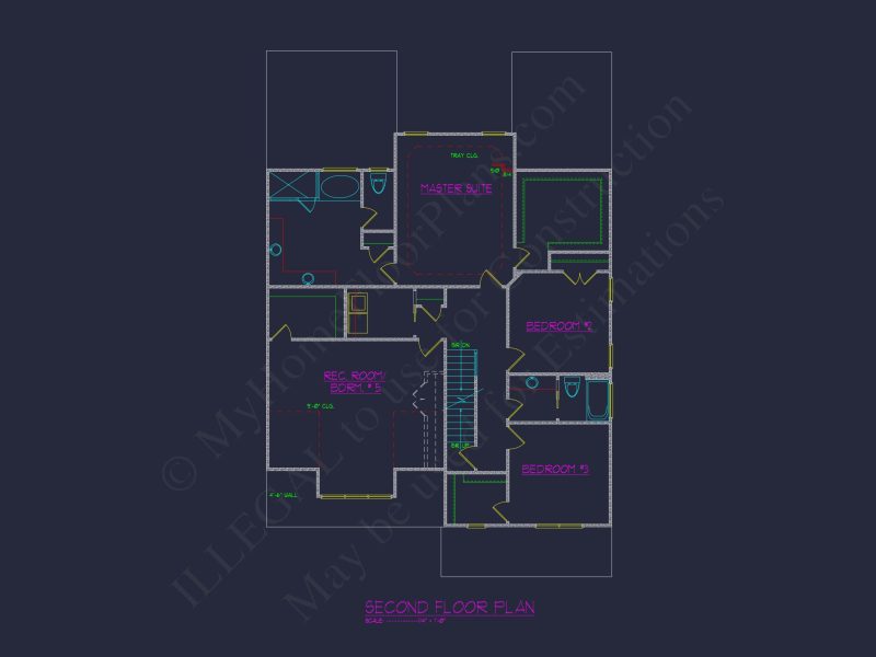 Spacious 5-Bedroom house Plan with Modern Floor Designs