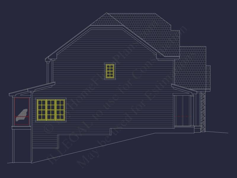 Spacious 5-Bedroom house Plan with Vaulted Ceilings and CAD Designs