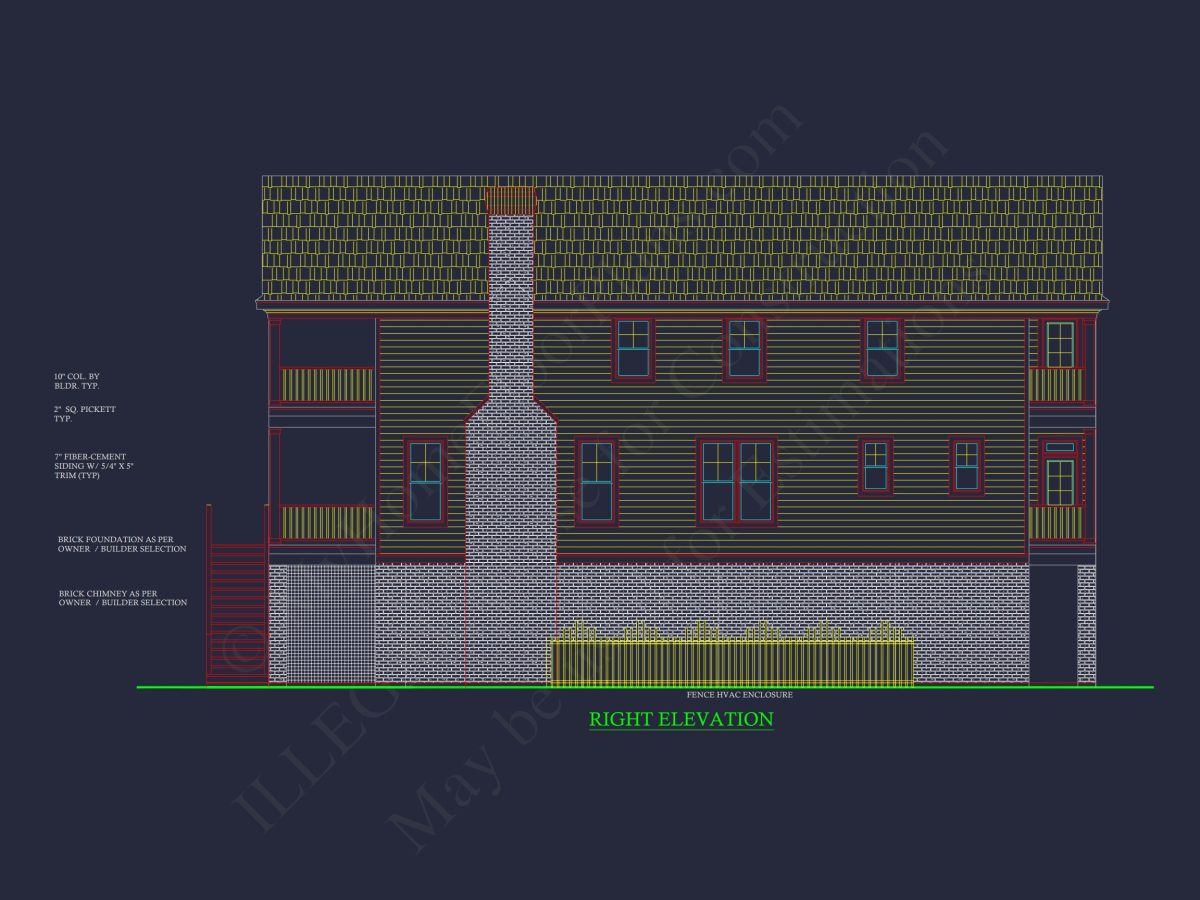 Spacious 6-Bedroom house Plan with CAD Designs and Blueprints